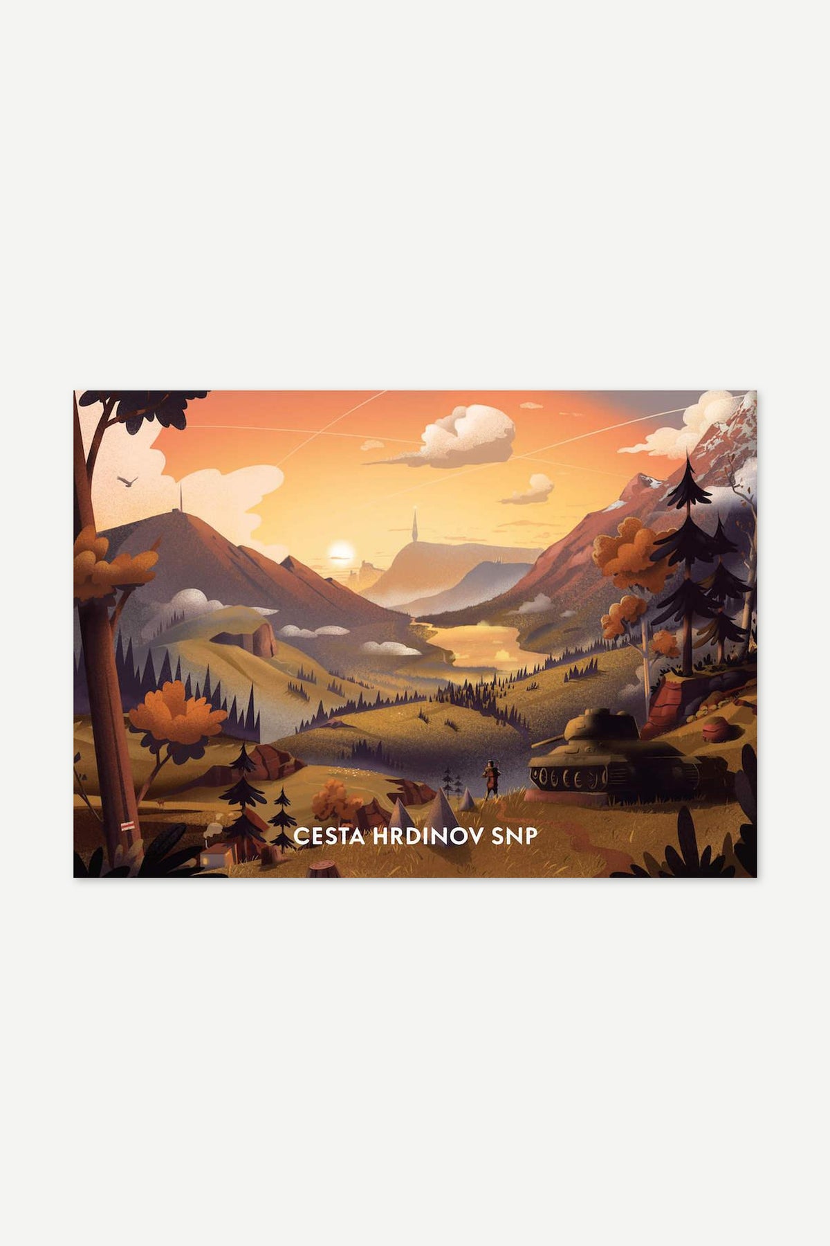 Cesta Hrdinov SNP – Grafika (Frenky Hříbal a Milan Pleva) – poustr