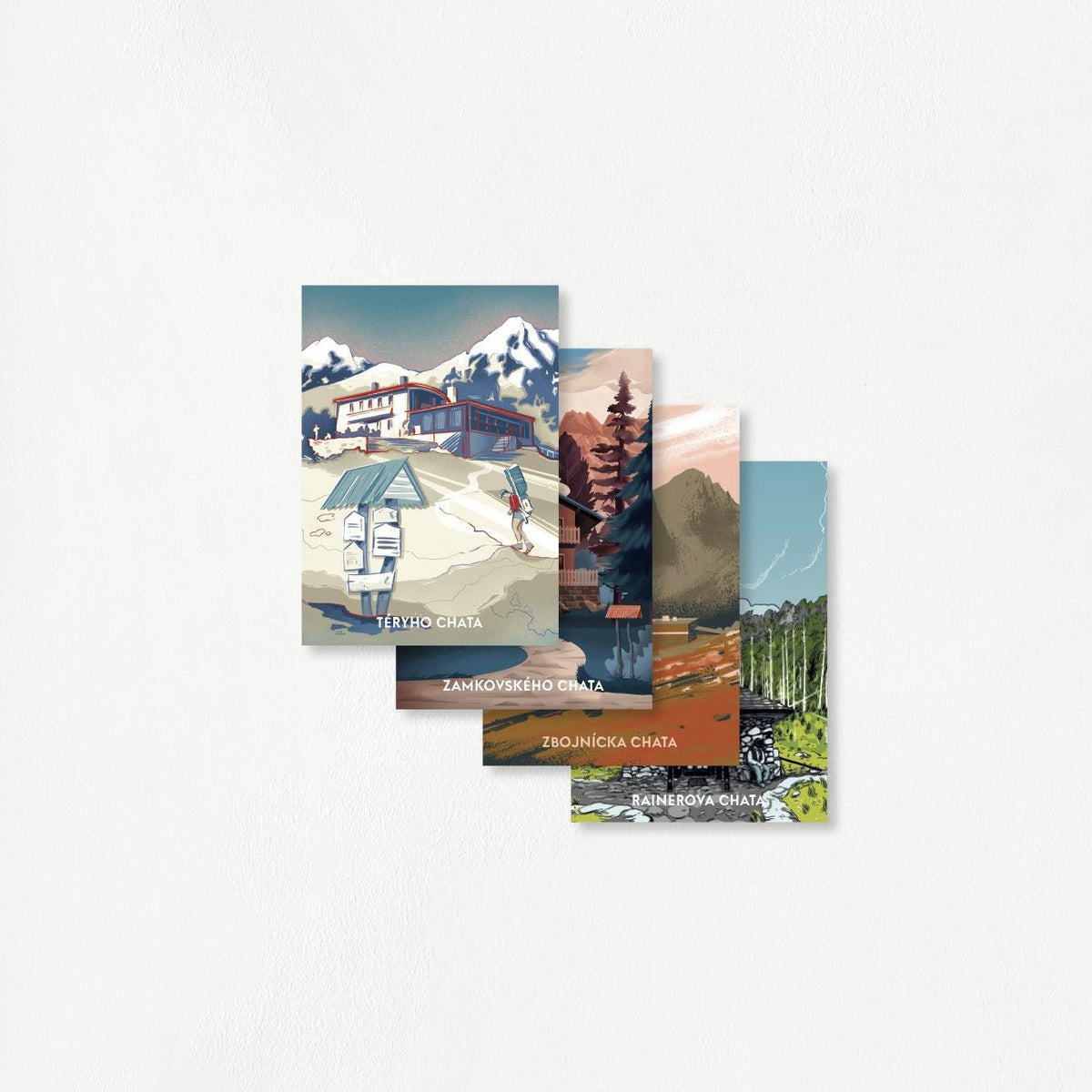 Pohľadnice: Vysoké Tatry II – poustr