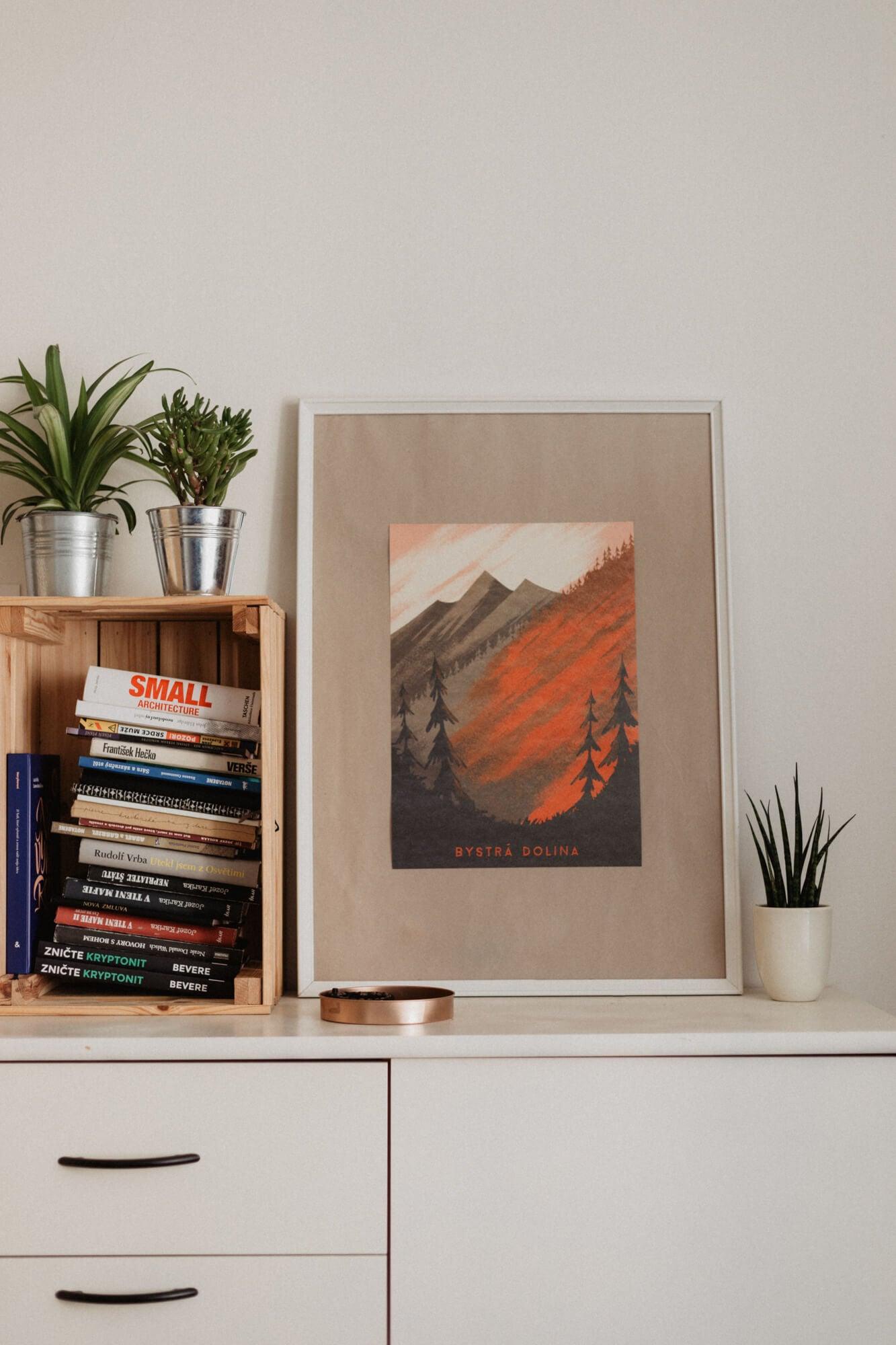 Poustr: Bystrá - Adrián Macho, poctivý slovenský plagát, Nízke Tatry