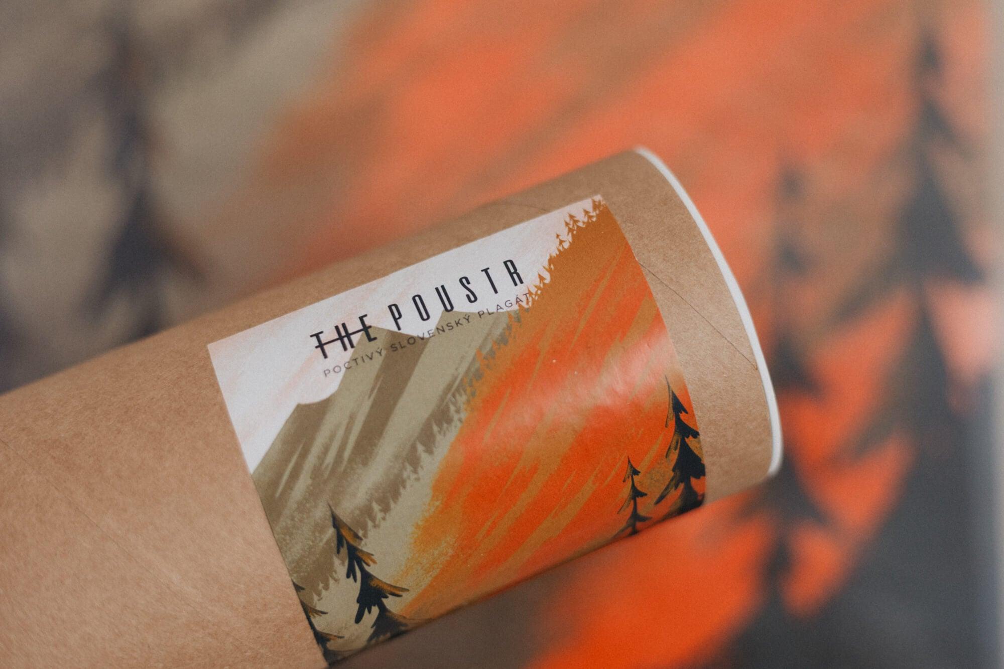 Poustr: Bystrá - Adrián Macho, poctivý slovenský plagát, Nízke Tatry