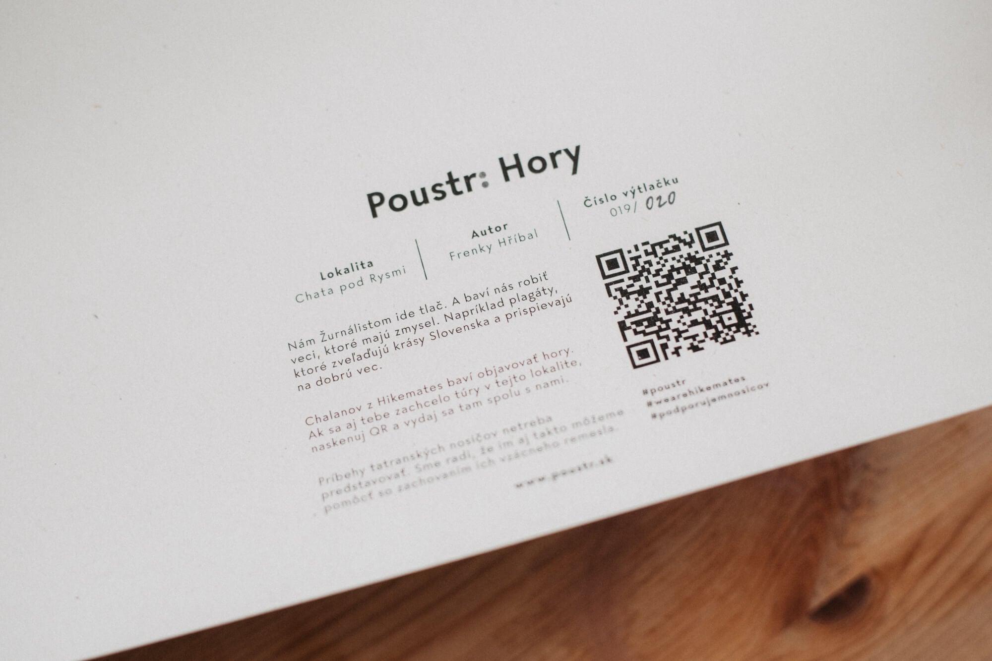 Poustr: Chata pod Rysmi, poctivý slovenský plagát, Vysoké Tatry